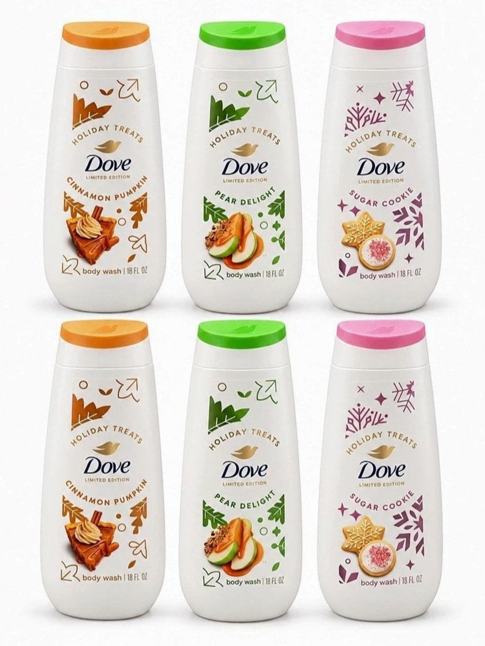 Dove Holiday Treats Body Wash Set NWT